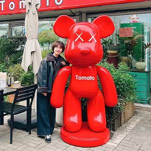 Sculptures Bearbrick de grande taille, statues inspirées de marques de luxe, ours violent pour la décoration commerciale et domestique - Product Image 5