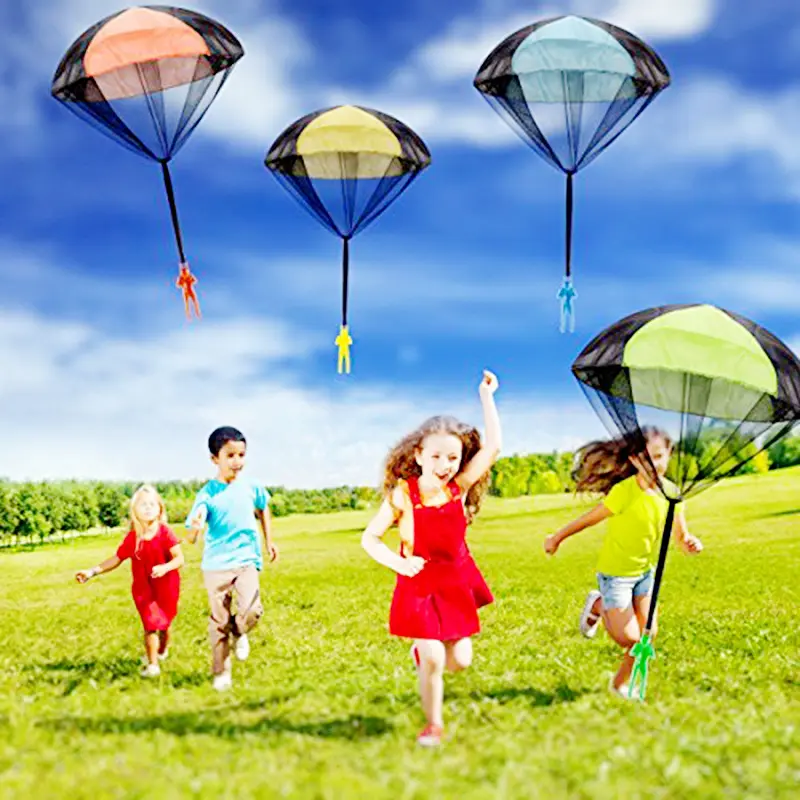 2022 NEW Hand Throwing Parachute Kids Outdoor Funny Toys Game Play Toys for Children Fly Parachute Sport with Mini Soldier