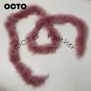 Wholesale Cheap Fashion 2M Dyed Colors Fluffy Thick Turkey Marabou Feather Boas Trimming