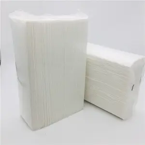 Customise New Design Wholesale 100% Virgin White Fold Tissue M-fold Paper Hand Towel