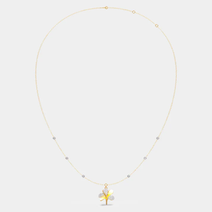 Pendentif diamant moderne orné et étincelant, bijou élégant et tendance avec un savoir-faire de qualité supérieure et des pierres étincelantes pour les soirées - Product Image 3