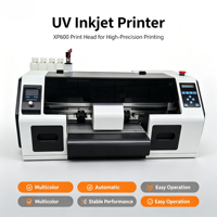 Impresora DTF, Máquina de Impresión Digital de Camisetas con Tinta UV 3x para Cabezales XP600, con Alimentador Automático de Documentos, Todo en Uno