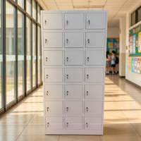 Armoire en acier pour vêtements, 6, 9, 10, 12, 15, 18, 24 portes, armoire pour employés, casier métallique pour hôpital, école, etc.