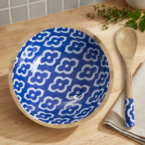 Juego de Tazones de Madera de Mango Pulida Estilo Vintage con Cuchara para Sopa, Fideos, Pasta, Ecológico, para Fiestas, Hogar, Regalo, Accesorios BS - Product Image 1