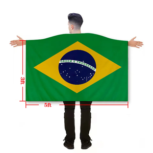 Bandera <span class=keywords><strong>Argentina</strong></span> Personalizada con Mangas <span class=keywords><strong>de</strong></span> 3x5 pies en Ambos Lados, 100% Poliéster, Bandera <span class=keywords><strong>de</strong></span> Doble Cara - Product Image 4