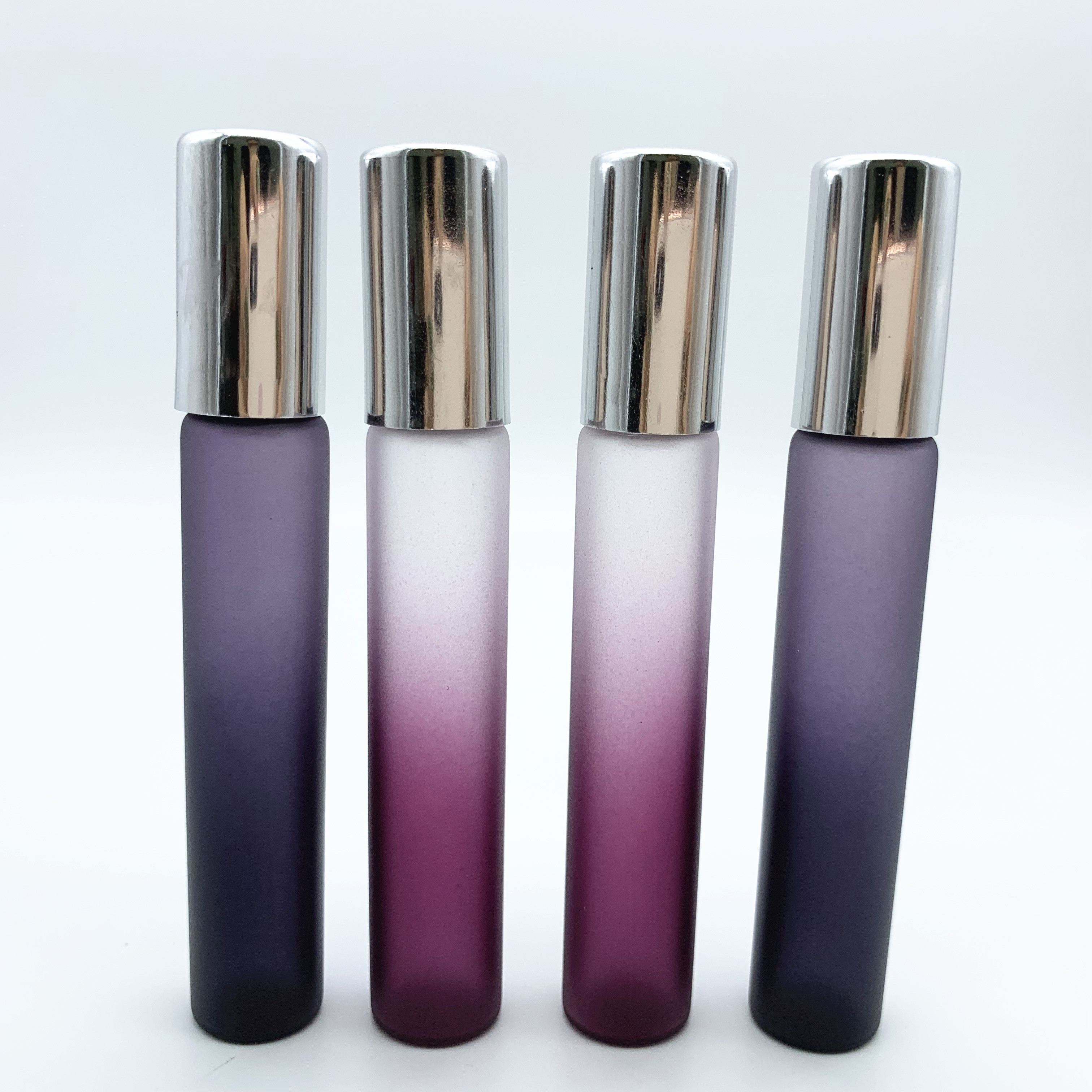 Rainbow Gradient Empty Perfume Rollerball Bottle Airtight Non Toxic