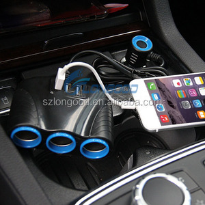 3 cách Splitter + Cổng USB xe Thuốc lá nhẹ hơn ổ cắm Splitter sạc - Product Image 3