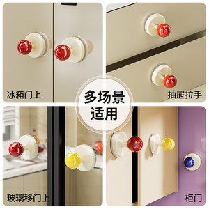 Imega <b>Suction</b> Cup Door Handle 1-3kg Load Easy Installation For Cabinet Kitchen Wardrobe Window Drawer - Product Image 4