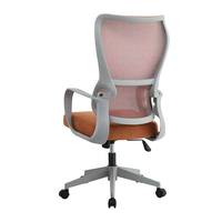 Chaise de bureau, chaise de réunion, chaise de personnel avec dossier, chaise d'ordinateur confortable pour une utilisation prolongée, chaise ergonomique en maille, design arqué