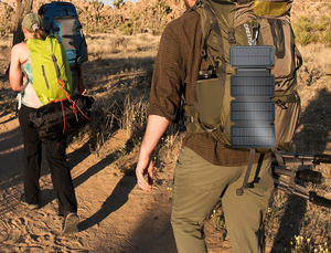 Sạc năng lượng mặt trời di động, tấm pin năng lượng mặt trời gấp gọn, pin dự phòng năng lượng mặt trời 20000mah 30000mah 50000mah, không dây, chống nước - Product Image 3