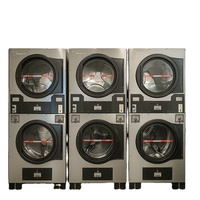 20KG Durable Stackable Coin Operated Washer Dryer Stainless Steel Drum Stack Laundry Washing Machine Unit for Commercial Use