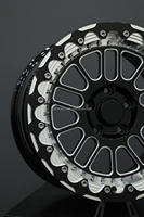 Roues de course en alliage bleu et noir 5x120 15x10 17x11 17x10 2 pièces forgées Beadlock roues de traînée 5x114.3 pour Mustang Supra