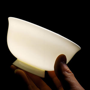 Élégants petits bols à soupe, bols à salade et dessert en porcelaine fine blanche, bols à riz chinois en céramique pour mariage - Product Image 2