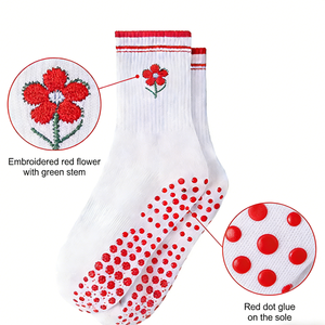 Calcetines de Yoga y Pilates Antideslizantes con Franjas y Logotipo Personalizado, para Mujer, Gran Venta - Product Image 3