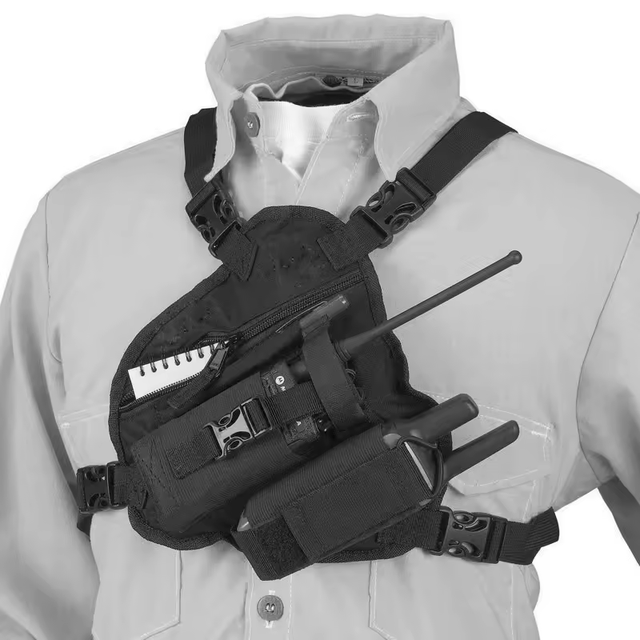 Front Pack Pouch Holster Vest Rig Durable Scout Radio Chest Harness
