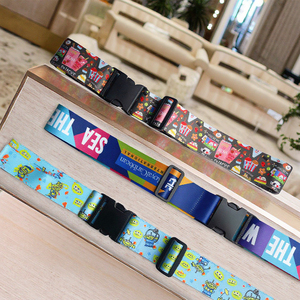 Tùy Chỉnh Cá Nhân Truyền Nhiệt In Ấn <span class=keywords><strong>Polyester</strong></span> Ràng Buộc Vành Đai Vali Dây Đeo Khóa Khóa Hành Lý Vành Đai Khóa - Product Image 4