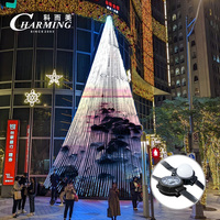 Led Point Lighting Led DMX Luz exterior para la decoración del contorno del edificio de oficinas