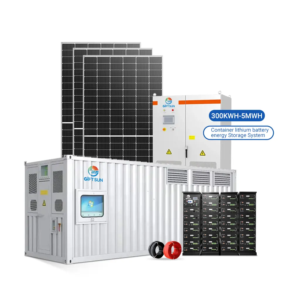 Новейшая Трехфазная промышленная гибридная система хранения солнечной энергии, 100 кВт 250 кВт 500 кВт 1 МВт