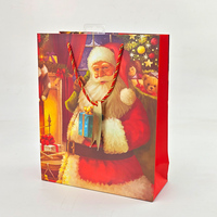 Bolsa de Papel Blanco de Lujo con Laminado Mate, Logotipo Personalizado en Relieve, para Regalos Navideños, Joyería, Cosméticos