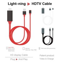 Câble Full HD 1080P 1M 2M Plug and Play pour téléphone portable vers HDTV pour iPhone iPad téléphone Android et projecteur
