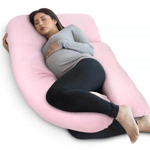 Almohada para dormir de lado Maternal en forma de U, para mujeres embarazadas, con cremallera, cubierta extraíble - Product Image 3