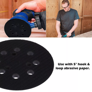 Stock locale in noi-pastiglie di ricambio per levigatrice da 5 pollici a 8 fori con gancio e anello di ricambio <span class=keywords><strong>2</strong></span> pezzi pastiglie di ricambio per levigatrice orbitale - Product Image 4