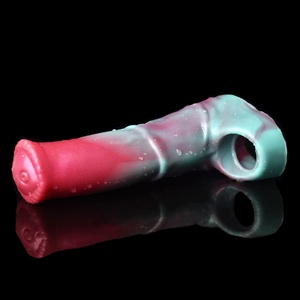Funda de silicona suave FRRK para pene, funda de dildo de caballo, funda erótica larga para pene, juguete sexual para agrandar el pene para hombres - Product Image 5
