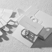 Porte-cartes d'emballage pour boucles d'oreilles, perforateur 2022, carte de présentation personnalisée pour colliers et boucles d'oreilles, impression de logo, présentoir à bijoux