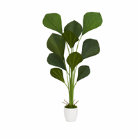 Grande plante artificielle en pot, palmier Sumatra, décoration nordique pour salon, verdure tropicale, vente en gros