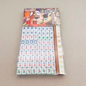 Juego de mini mahjong portátil, conjunto de viaje