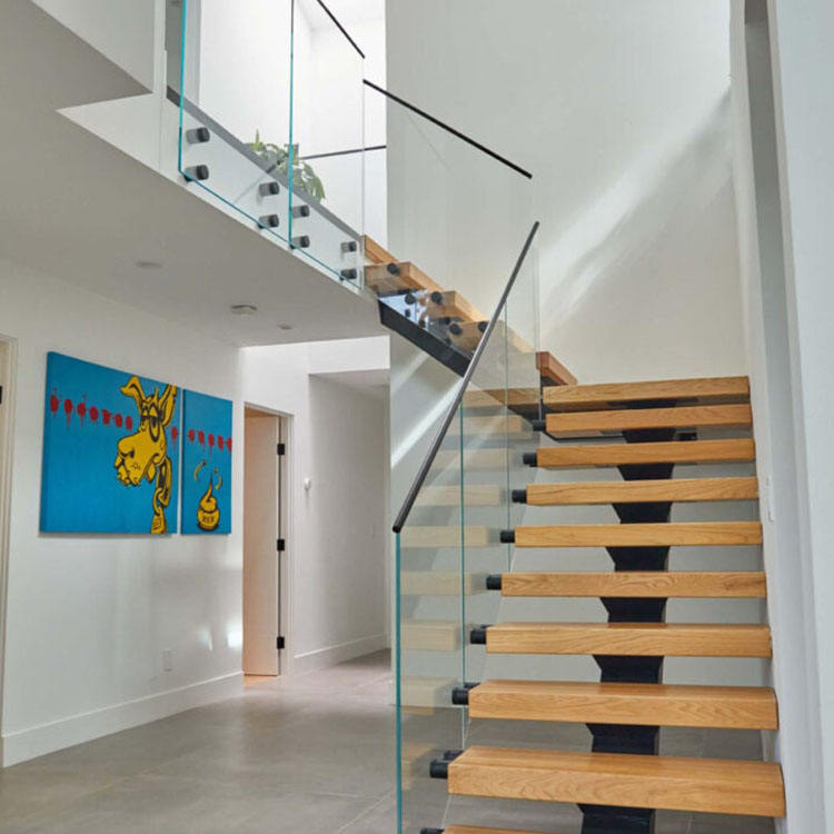 Modern Indoor Suspended Stair Interior Staircase With Wood Tread and ...