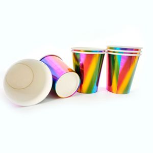 Vasos de Papel Desechables Hanlin para el Año Nuevo Chino - Vasos Coloridos para Fiestas, Vasos de Papel de Alta Calidad para Uso Doméstico y Comercial - Product Image 4