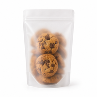 Sachets Doypack Personnalisés Givrés avec Fermeture Zip Refermable pour l'Emballage en Gros de Biscuits, Noix, Épices, Snacks et Aliments Secs