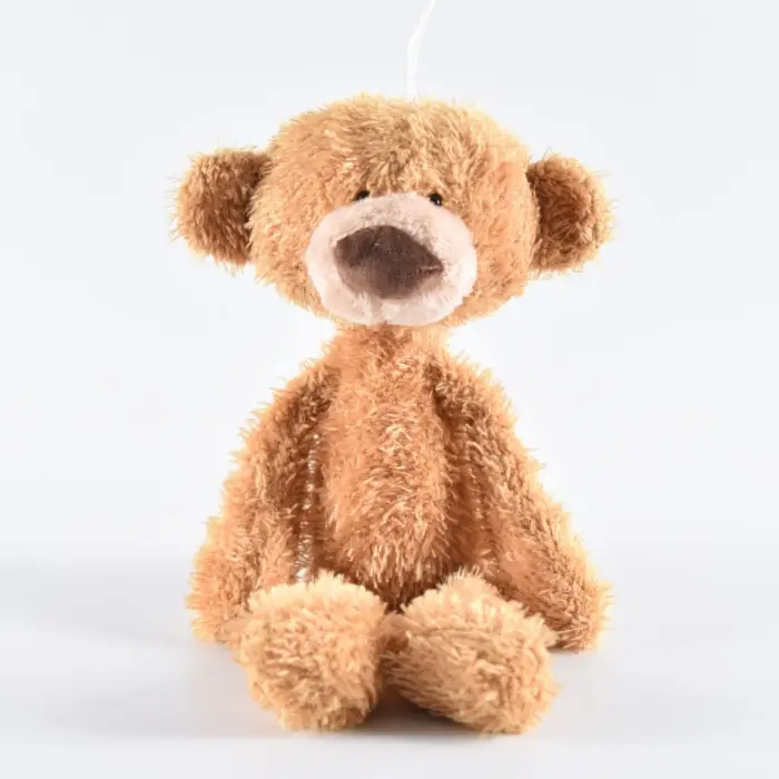 Yüksek kaliteli Kawaii kahverengi bebek oyuncak ayı özel yumuşak oyuncak ayı