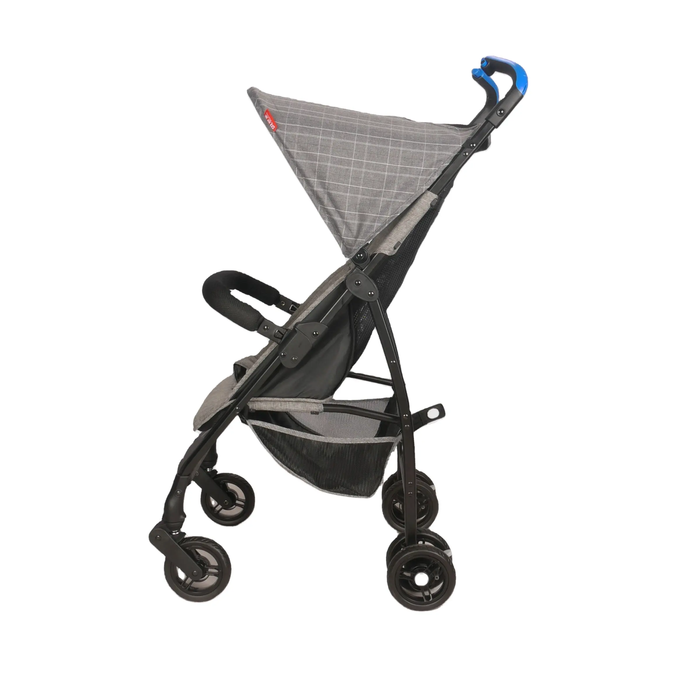 Gran oferta de cochecito de bebé de alta calidad compacto plegable en tamaño pequeño con mango Reversible cochecito de bebé plegable