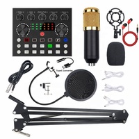 Kit de Carte Son Pour Podcast, Microphone de Studio Enregistrement Live, Micro Condensateur USB BM800, Karaoké