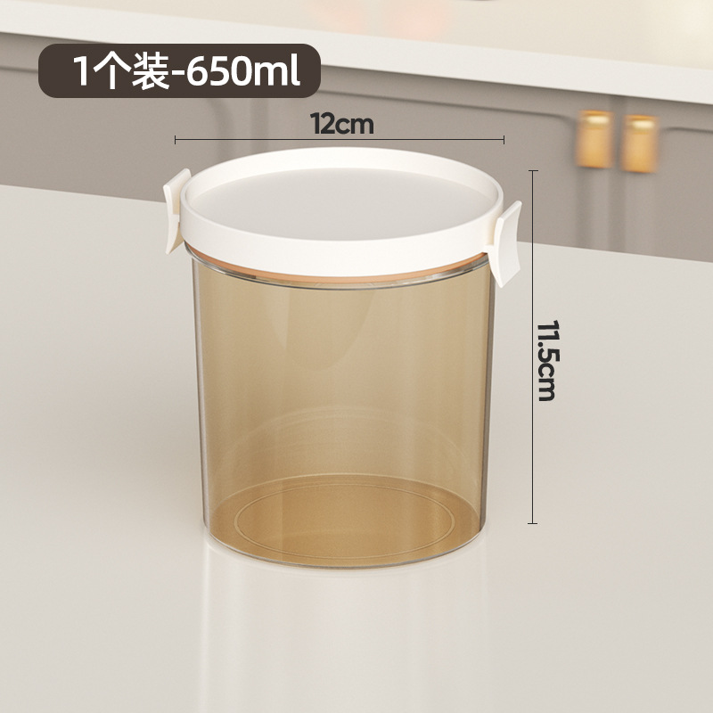 Round airtight container - 1 piece [approx. 650ml]