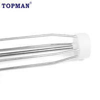 TOPMAN Qualité OEM Industrielle/DIY Garantie 9 pouces Rouleau à peinture à cage 5 fils avec cadre chromé, nouvelle poignée conique, style européen