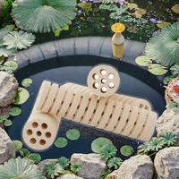 Boîte de filtration écologique en céramique Mountain Tree Lotus Root pour aquariums et bassins à koïs