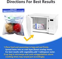 Sacs de cuisson personnalisés à fermeture éclair pour viande et légumes, sacs de cuisson en plastique PET et nylon, sacs de cuisson vapeur pour micro-ondes pour poulet