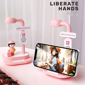 Nouvelle veilleuse de chevet USB rechargeable avec support de téléphone portable, veilleuse créative, cadeau de Saint-Valentin, lumière d'ambiance - Product Image 4