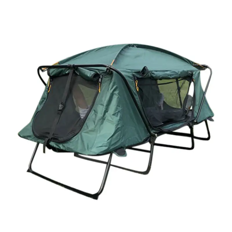 Nieuwe Trend Opvouwbare Waterdichte Outdoor Bed Bed Tent Regenbestendige Vissentent Draagbaar Van De Grond Dubbele Tent