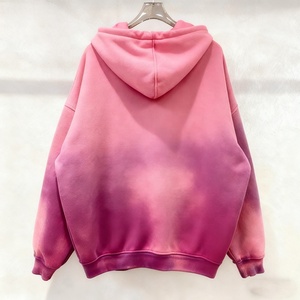 Người đàn ông của mặt trời phai mờ Gradient trùm đầu áo với 3 thêu bông pha trộn thoải mái phù hợp với phong cách thời trang dạo phố - Product Image 4