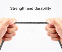Cable Micro USB V8 Universal de Alta Calidad para Teléfono Móvil, 1M 2M 3M 2.4A, Cable de Transferencia de Datos de Carga Rápida de Nailon para Computadora e Impresora