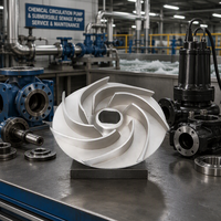 Turbine de pompe centrifuge en acier inoxydable usinée sur mesure (OEM/ODM) pour pompes industrielles chimiques et d'égouts