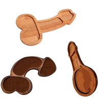 Planche à apéritif en bois massif amusante en forme de pénis, décoration d'affichage alimentaire, planche à fromage et à charcuterie, plateau de service de cuisine