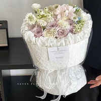 Papier d'emballage pour bouquet de fleurs en papier artistique plissé texturé pierre, fait main, matériaux floraux, fleuriste Chine Zhejiang