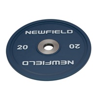 Nouvelles plaques de poids en fonte calibrées Newfield pour haltères, trou d'insertion de 2 pouces, kit d'entraînement de force pour salle de sport commerciale