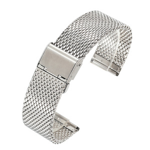 <span class=keywords><strong>Bracelet</strong></span> de montre universel en maille milanaise 18mm 20mm 22mm 24mm en acier inoxydable avec boucle magnétique pour hommes et femmes - Product Image 5