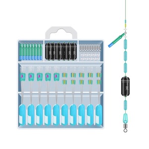 Rock Fishing Float Set With Stopper Beads And Line Accessories For Ocean Bottom Fishing Durable T Profile Silicone Float Kit - Product Image 1